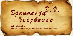 Đenadija Veljković vizit kartica